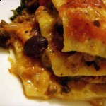 Pastel tortilla frijol 2